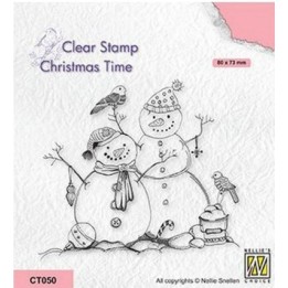 NC • Christmas Time clear stempel Snowmen