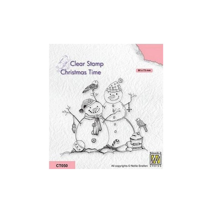NC • Christmas Time clear stempel Snowmen