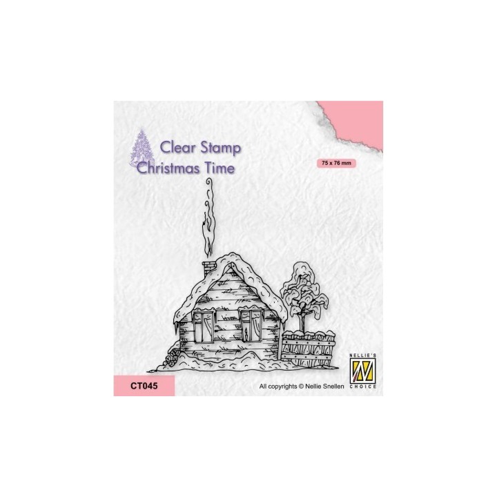 NC • Christmas Time clear stempel Snowy Cottage-2
