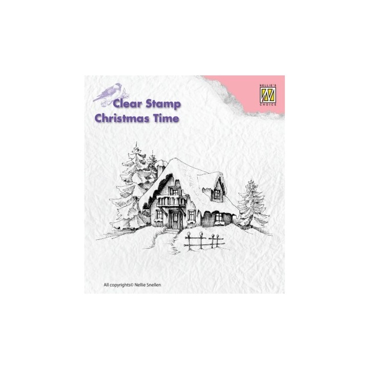 NC • Christmas Time clear stempel Snowy House
