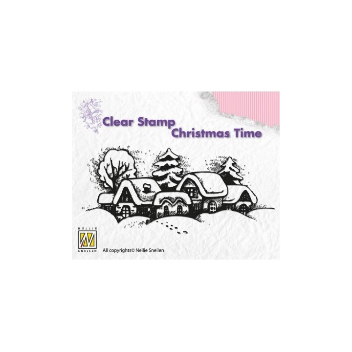 NC • Christmas Time clear stempel Snowy Village