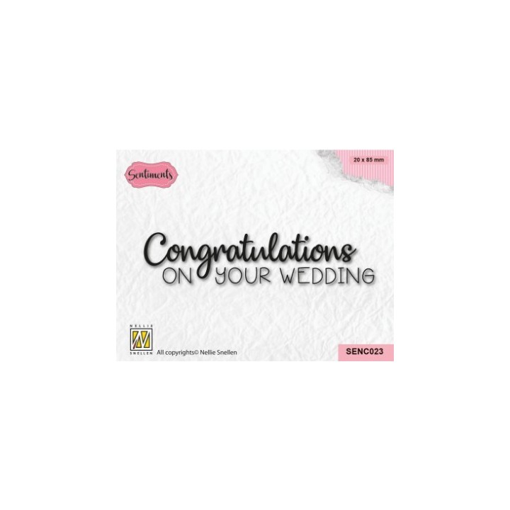 Nellie's Choice • Sentiments Clear Stamp Congratulations