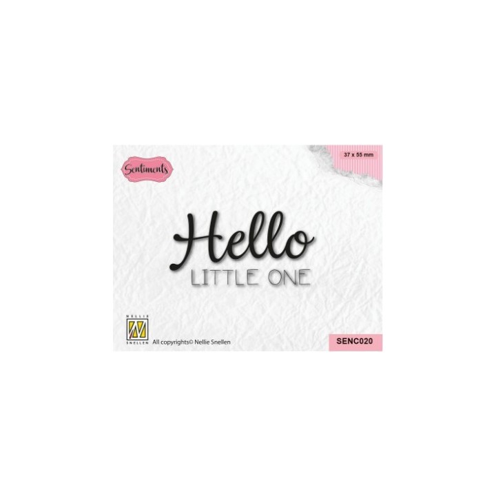 Nellie's Choice • Sentiments Clear Stamp Hello Little One