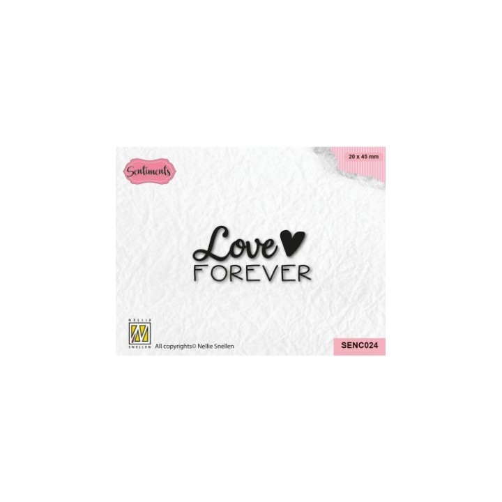 Nellie's Choice • Sentiments Clear Stamp Love Forever