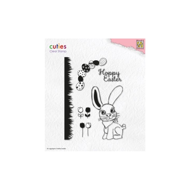 NC Cuties Clear Stamp Set A5 Hoppy Easter
