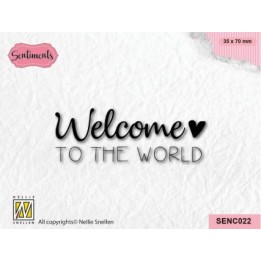 Nellie's Choice • Sentiments Clear Stamp Welcome To The World