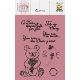 Nellie's Choice • Golden gifts Clear Stamps Beary Special 10st.