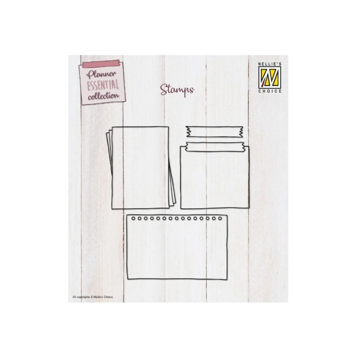 Nellie's Choice • Planner Essentials Clear Stamps Checklists 4st.