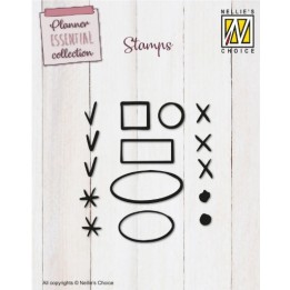 Nellie's Choice • Planner Essentials Clear Stamps Checkpoints 2 15st.