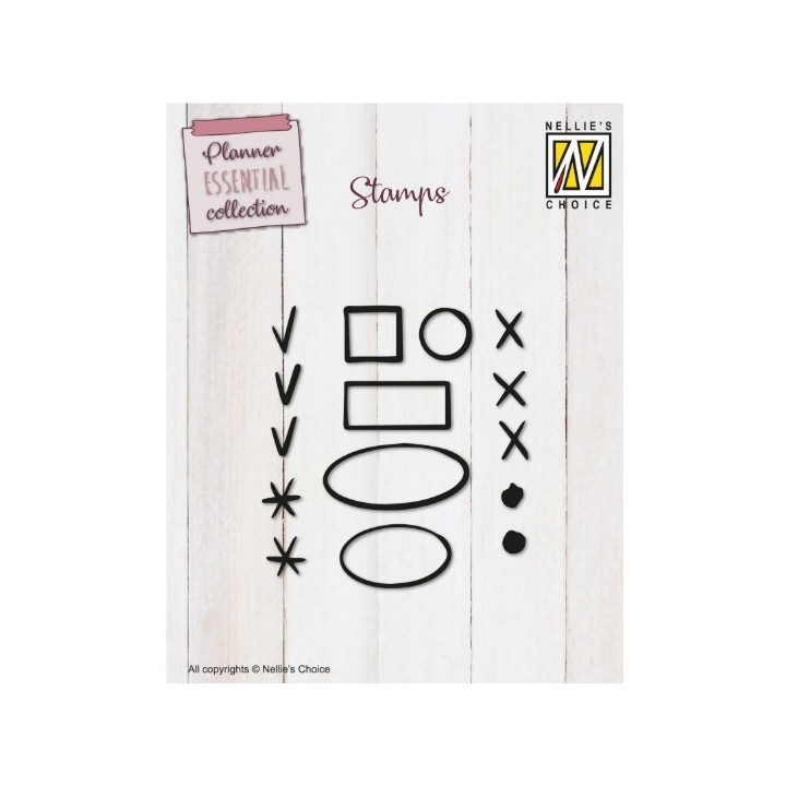 Nellie's Choice • Planner Essentials Clear Stamps Checkpoints 2 15st.