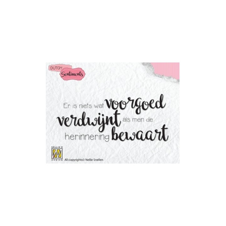 Nellie's Choice • Sentiments Clear Stamps Voorgoed
