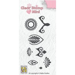 Nellie's Choice • Mini Clear Stamps Mandala Bloem-2
