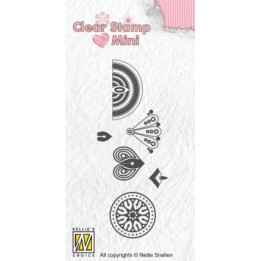 Nellie's Choice • Mini Clear Stamps Mandala Bloem-3