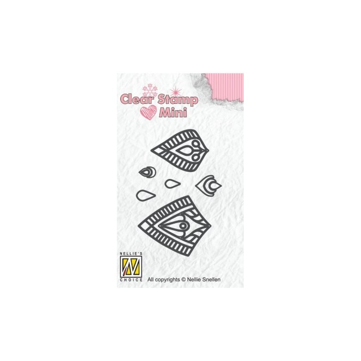 Nellie's Choice • Mini Clear Stamps Mandala Bloemen-Ster