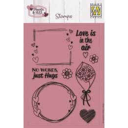 Nellie's Choice • Hearts & Hugs Clear Stamps No Words