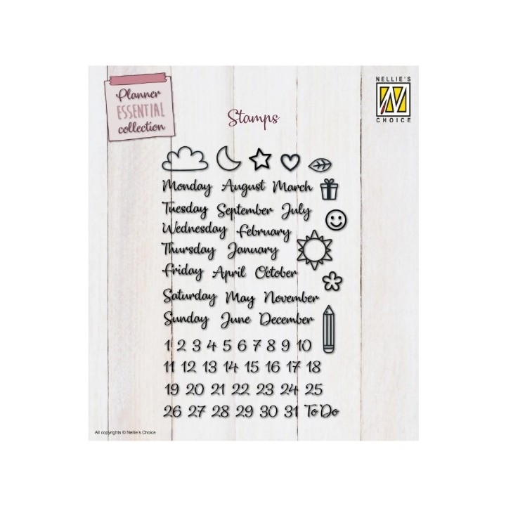 Nellie's Choice • Planner Essentials Clear Stamps EN 61st.