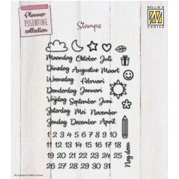 Nellie's Choice • Planner Essentials Clear Stamps NL 61st.
