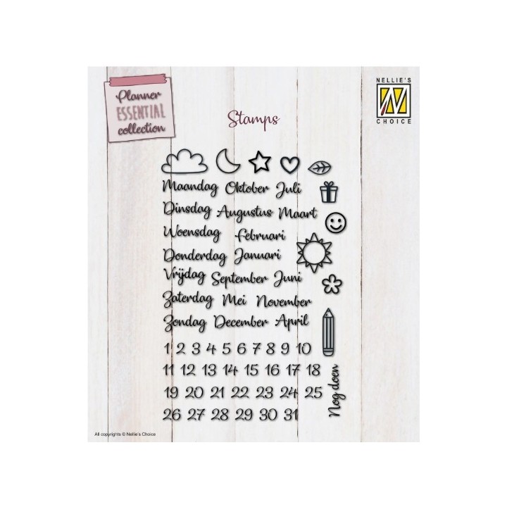 Nellie's Choice • Planner Essentials Clear Stamps NL 61st.