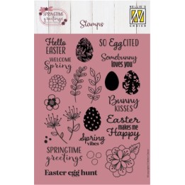 Nellie's Choice • Springtime Greetings Clear Stamps 22st.
