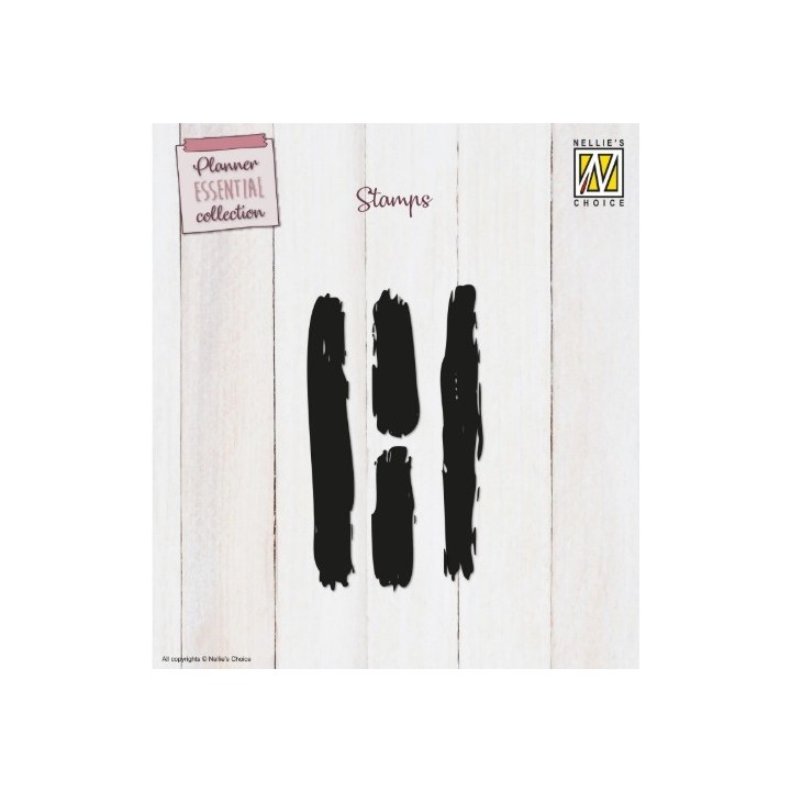Nellie's Choice • Planner Essentials Clear Stamps Stripes 4st.