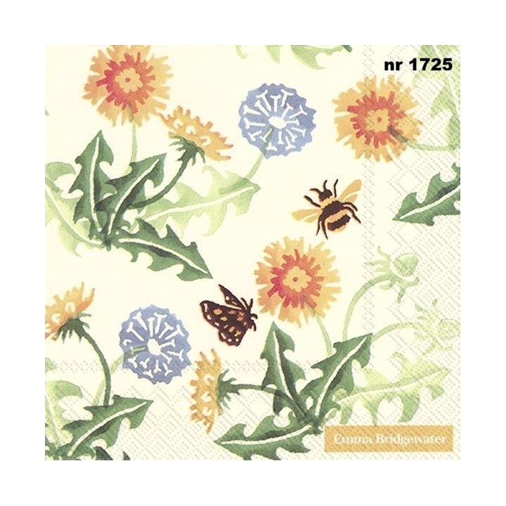 Emma Bridgewater Dandelion cream servet 33x33cm