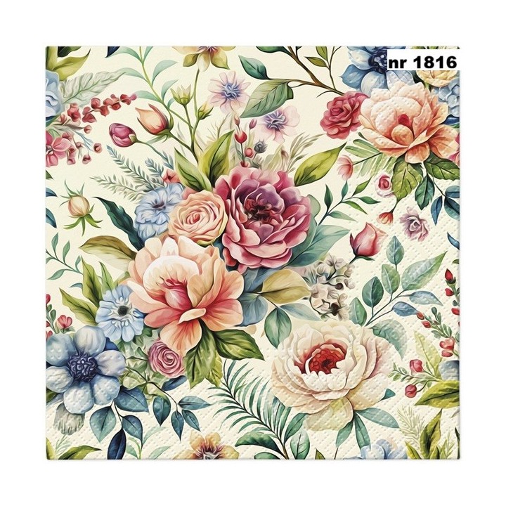 Rustic Bloom servet 33x33cm
