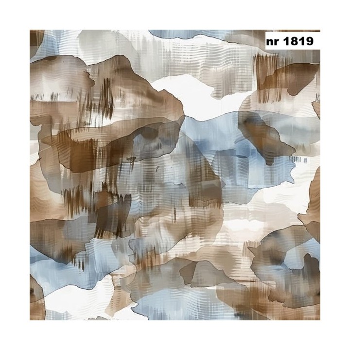 Earth-Toned Abstract Watercolour servet 33x33cm