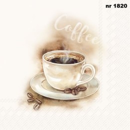 COFFEE cream servet 33x33cm