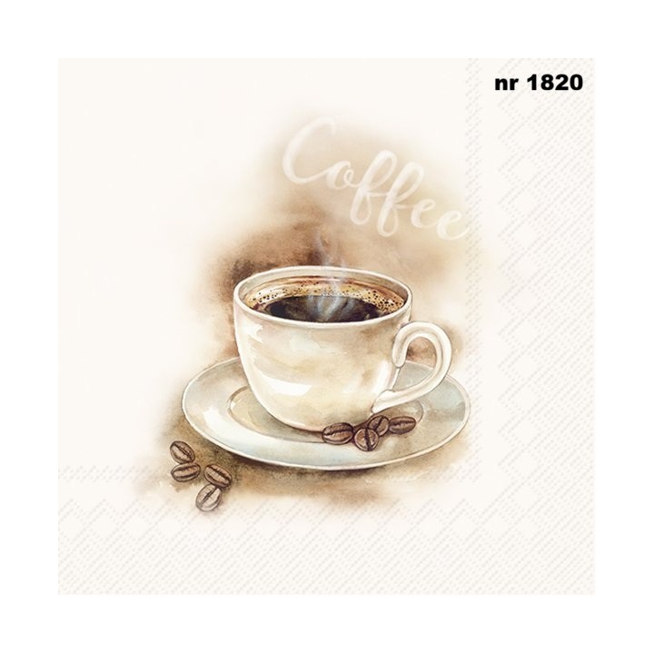COFFEE cream servet 33x33cm