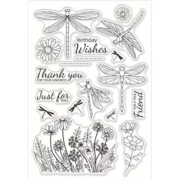 Clear stempel libelles 11x16cm