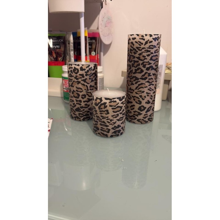Leopard Pattern Sahara servet 33x33cm