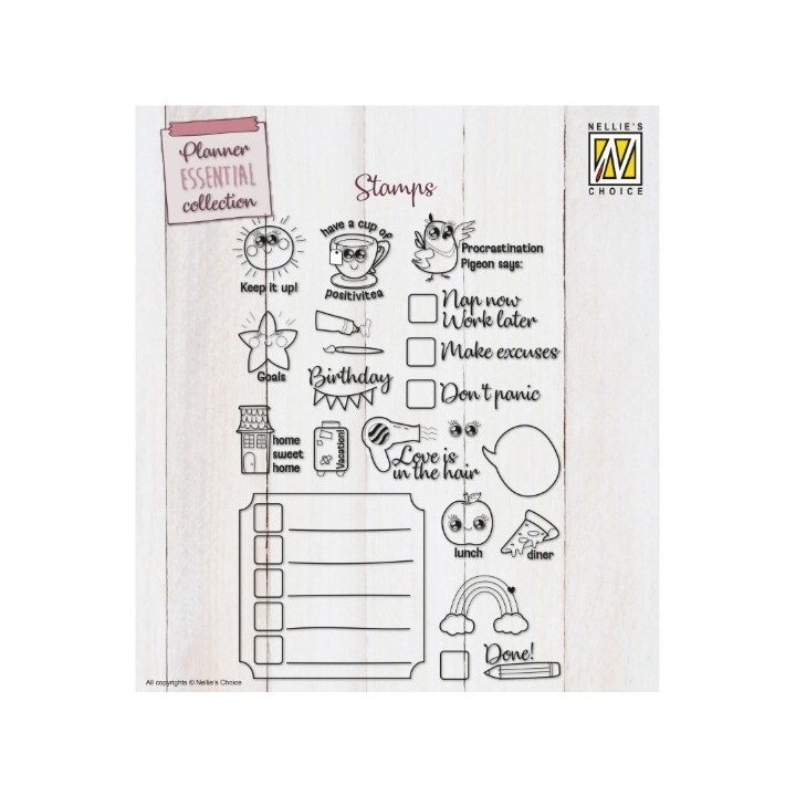 NC Planner Essentials clear stempel To-do's & More 22st.