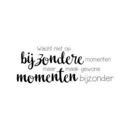 NC Dutch Sentiments clear stempel NL 4 Wacht Niet Op