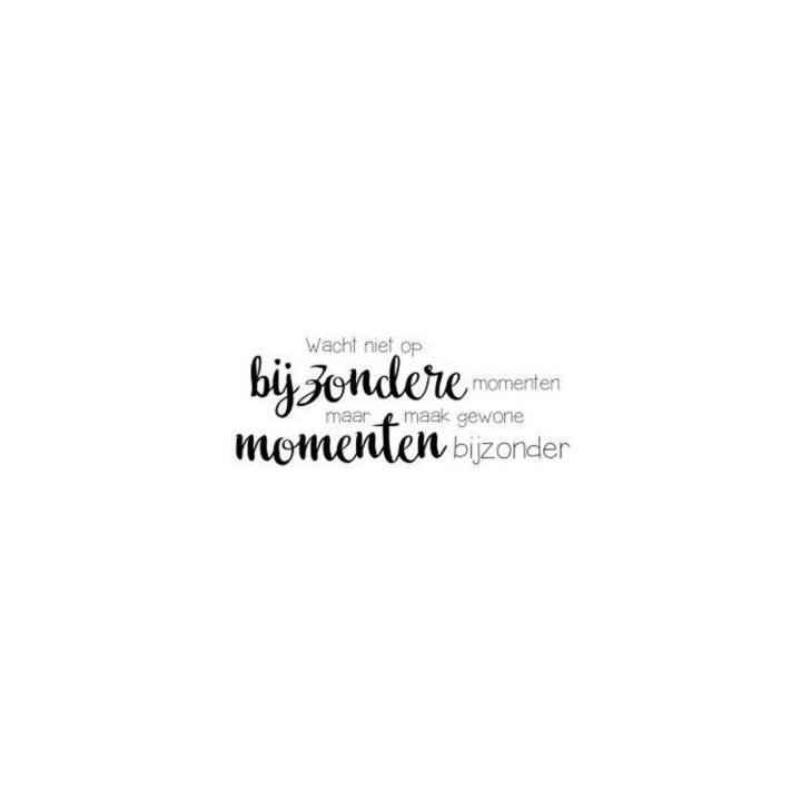 NC Dutch Sentiments clear stempel NL 4 Wacht Niet Op