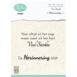 NC Clear stempel NL Condoleance Teksten Nr. 3