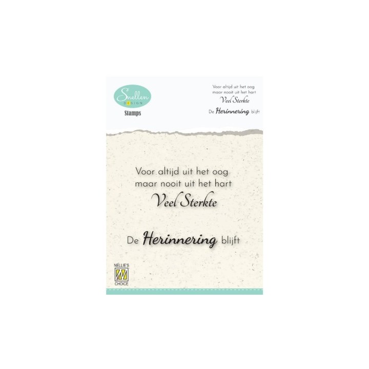NC Clear stempel NL Condoleance Teksten Nr. 3