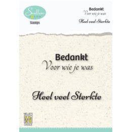 NC Clear stempel NL Condoleance Teksten Nr. 4