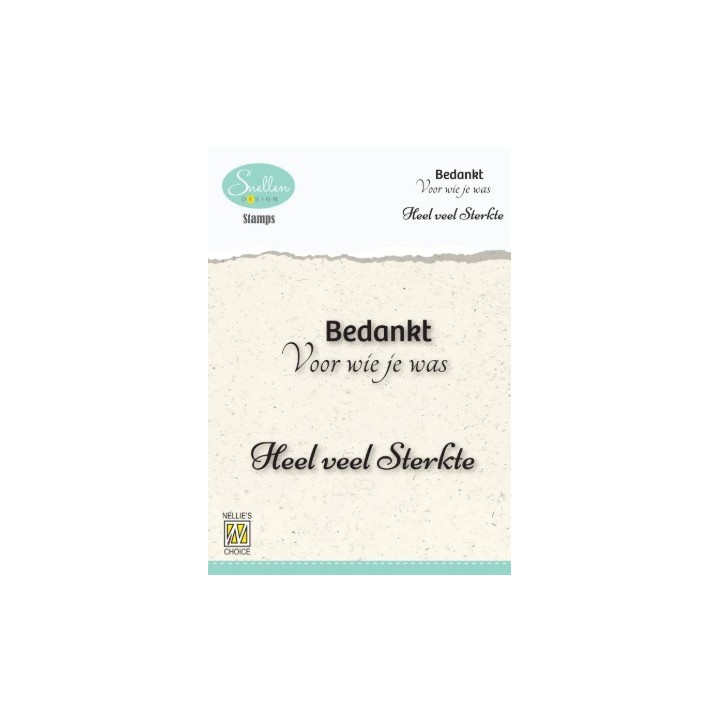 NC Clear stempel NL Condoleance Teksten Nr. 4