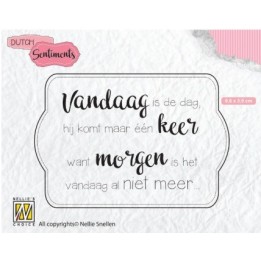 NC Dutch Sentiments clear stempel NL Vandaag Is De Dag