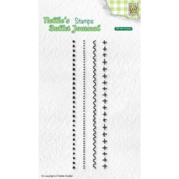 NC Nellie's Bullet Journal clear stempel set of borders 3