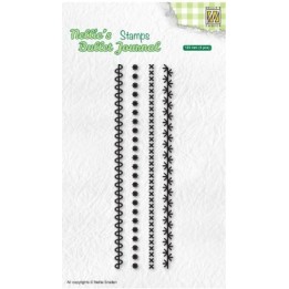 NC Nellie's Bullet Journal clear stempel set of borders 1