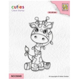 NC Cutie clear stempel Giraffe