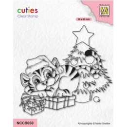 NC Cutie clear stempel Tiger