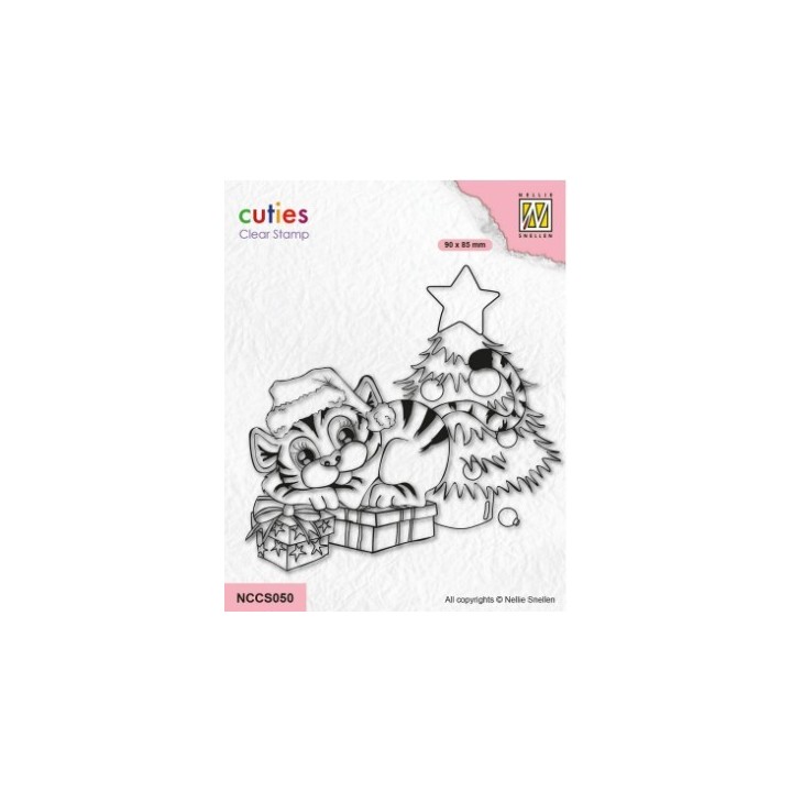 NC Cutie clear stempel Tiger