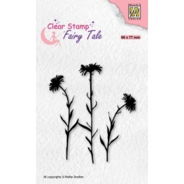 NC Fairy Tale clear stempel Flowers-1