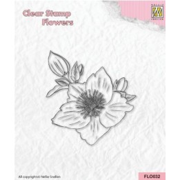 NC Flower clear stempel Helleborus