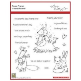 NC Forest Friends clear stempel Friends forever