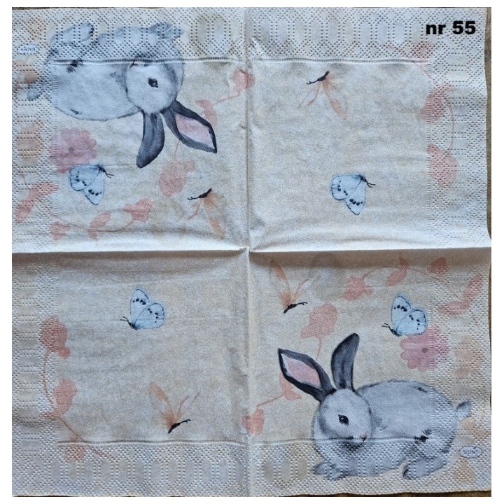 Soft easter servet 25x25cm OP=OP