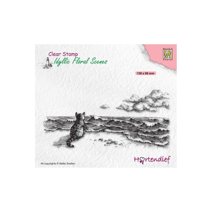 NC Idyllic Floral Scenes clear stempel Missing You