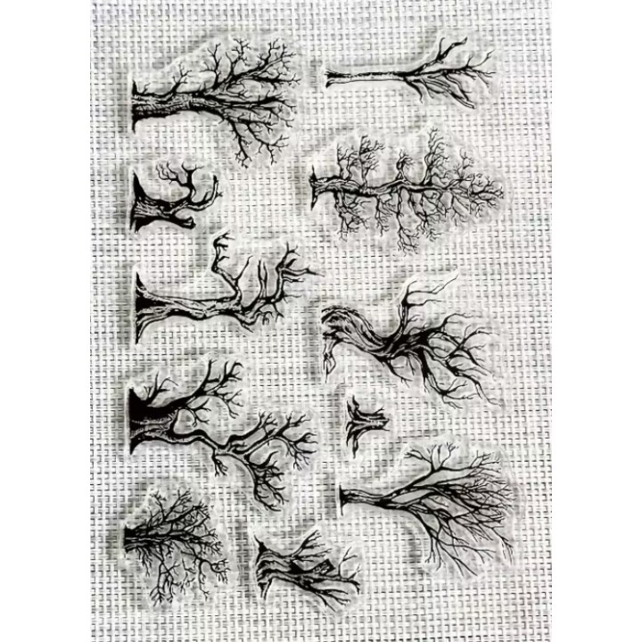 Clear stempel trees 11x16cm